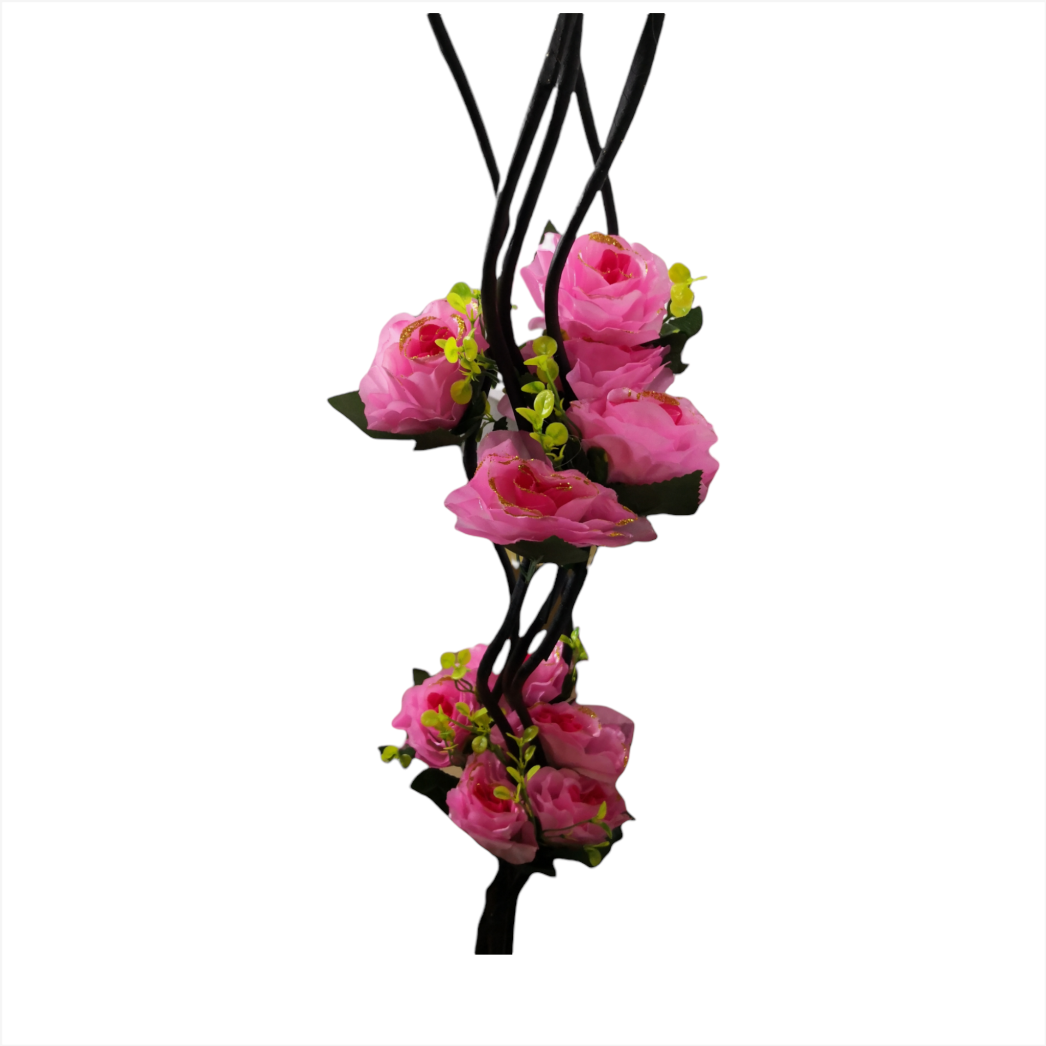 Rosas Naturaleza Flor Artificial Vara guía 5pz