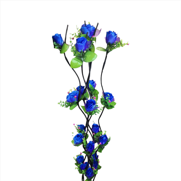 Rosas Naturaleza Flor Artificial Vara guía 5pz
