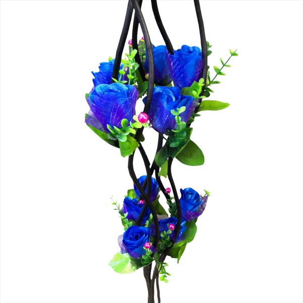 Rosas Naturaleza Flor Artificial Vara guía 5pz