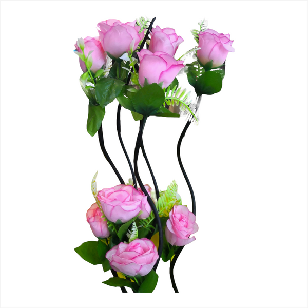 Rosas Naturaleza Flor Artificial Vara guía 5pz