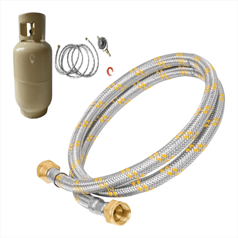 Manguera metálica flexible para gas 2m Solver