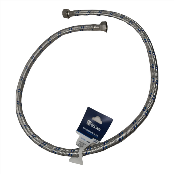 Manguera flexible Lavabo Fregadero 1/2x1/2x100cm solver