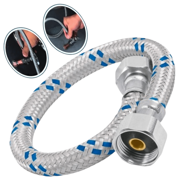 Manguera flexible para WC 1/2"x7/8"x 60cm solver