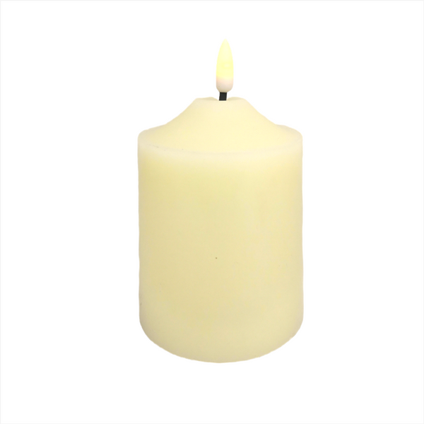 Vela Decorativa Luz Led Santini de Pilas 13x7.5 cm
