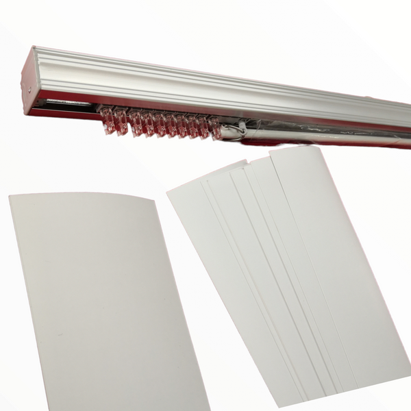 Persiana pvc+tela oficina vertical extra grande