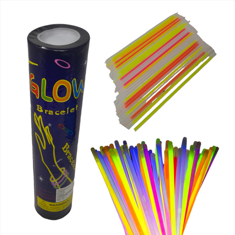 Pulseras Neon Fluorescente Fiesta Dj Boda Pack 45 pz surtido