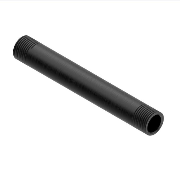 Tubo banner conector ½” x 15cm roscado tubería aluminio