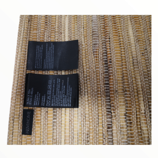 Mantel individual yute H&M home essentials 37x48cm pack 4pz