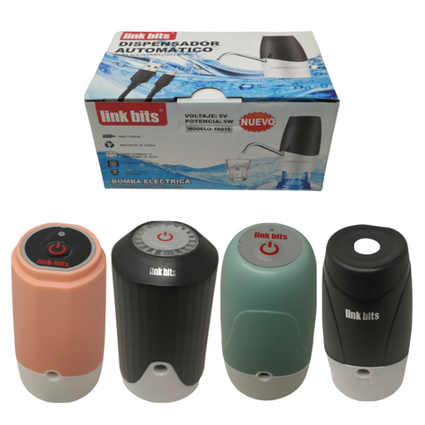 Dispensador Automático De Agua Recargable Link Bits Fa014