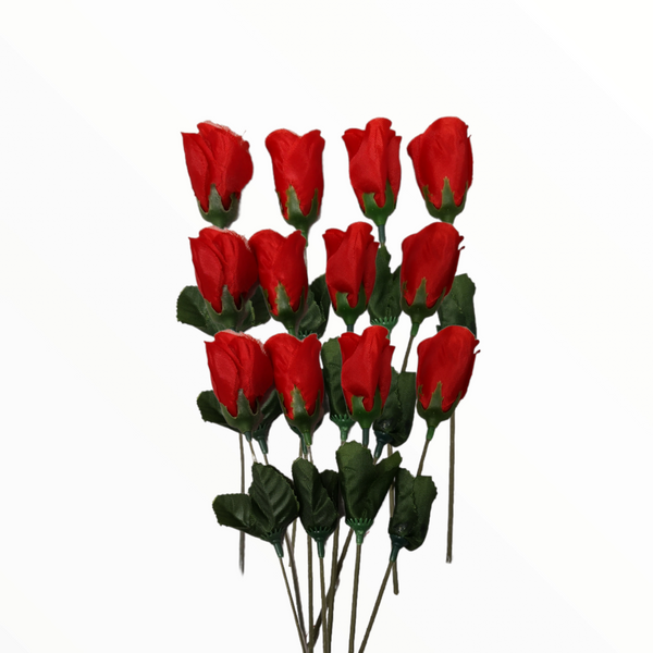 Rosas San Valentin Con Osito Decorativo Paquete 10 Pzas