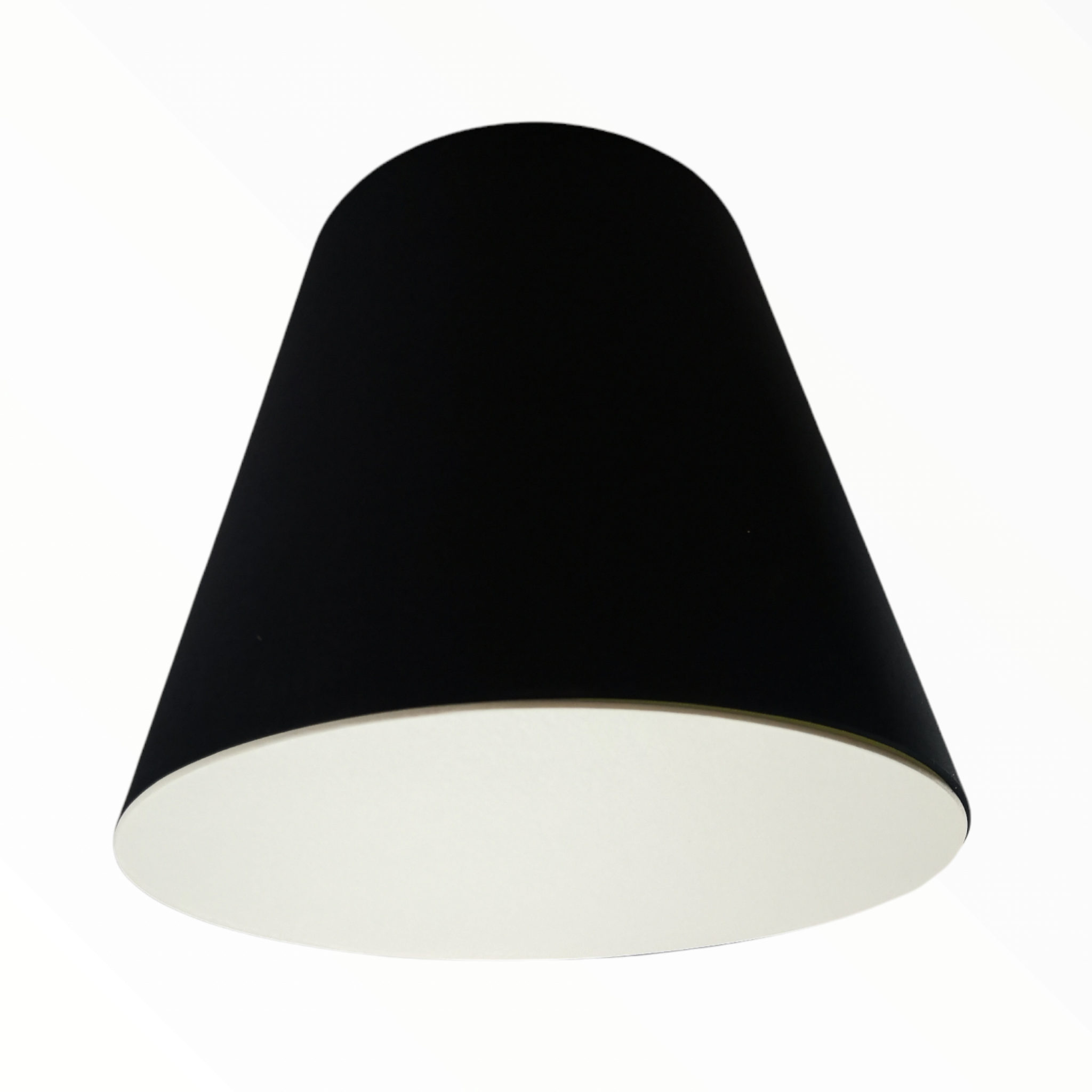 Lámpara colgante luz LED decorativa pantalla negra Europea