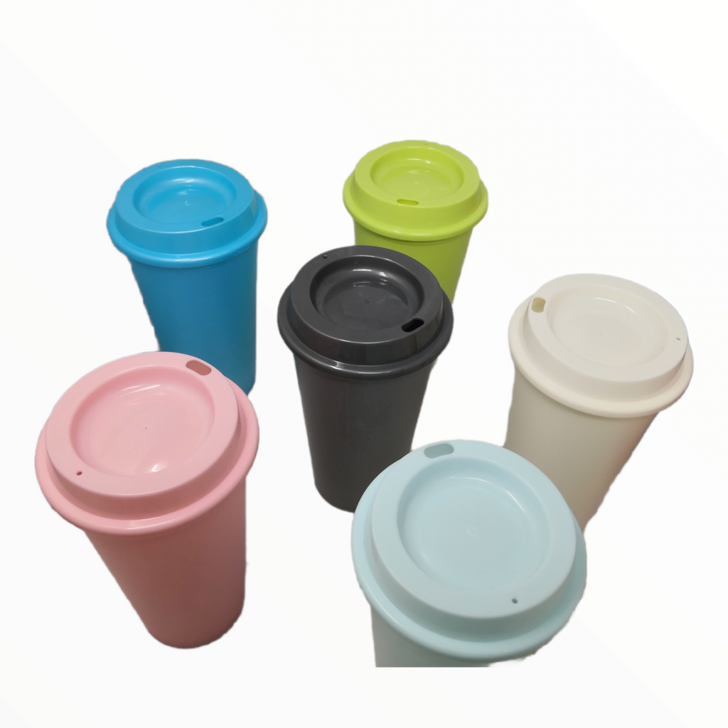 Vasos Plásticos Facetados Pack X6 Colores Para Personalizar