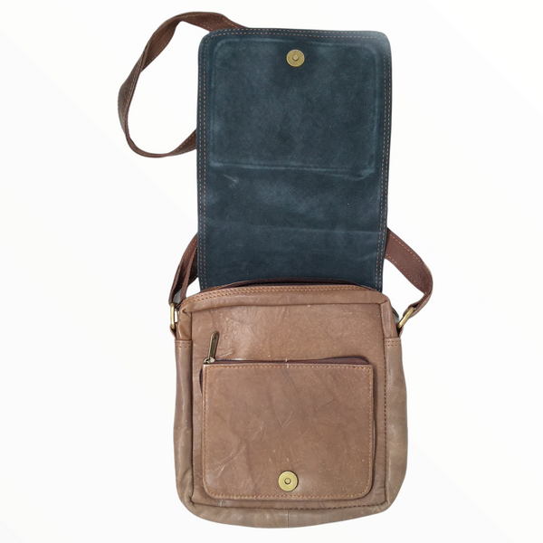 Bolsa Mediana Bandolera Mariconera De Piel Para Hombre