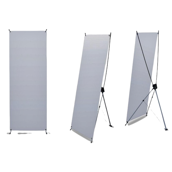 1.4 Pack 4pz Tripie Publicidad Porta banner araña 180x80 metalico
