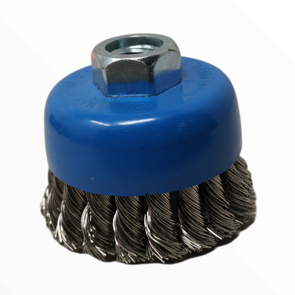 Cepillo Acero Carbón Carda Copa 3"x 0.014x 5/8"