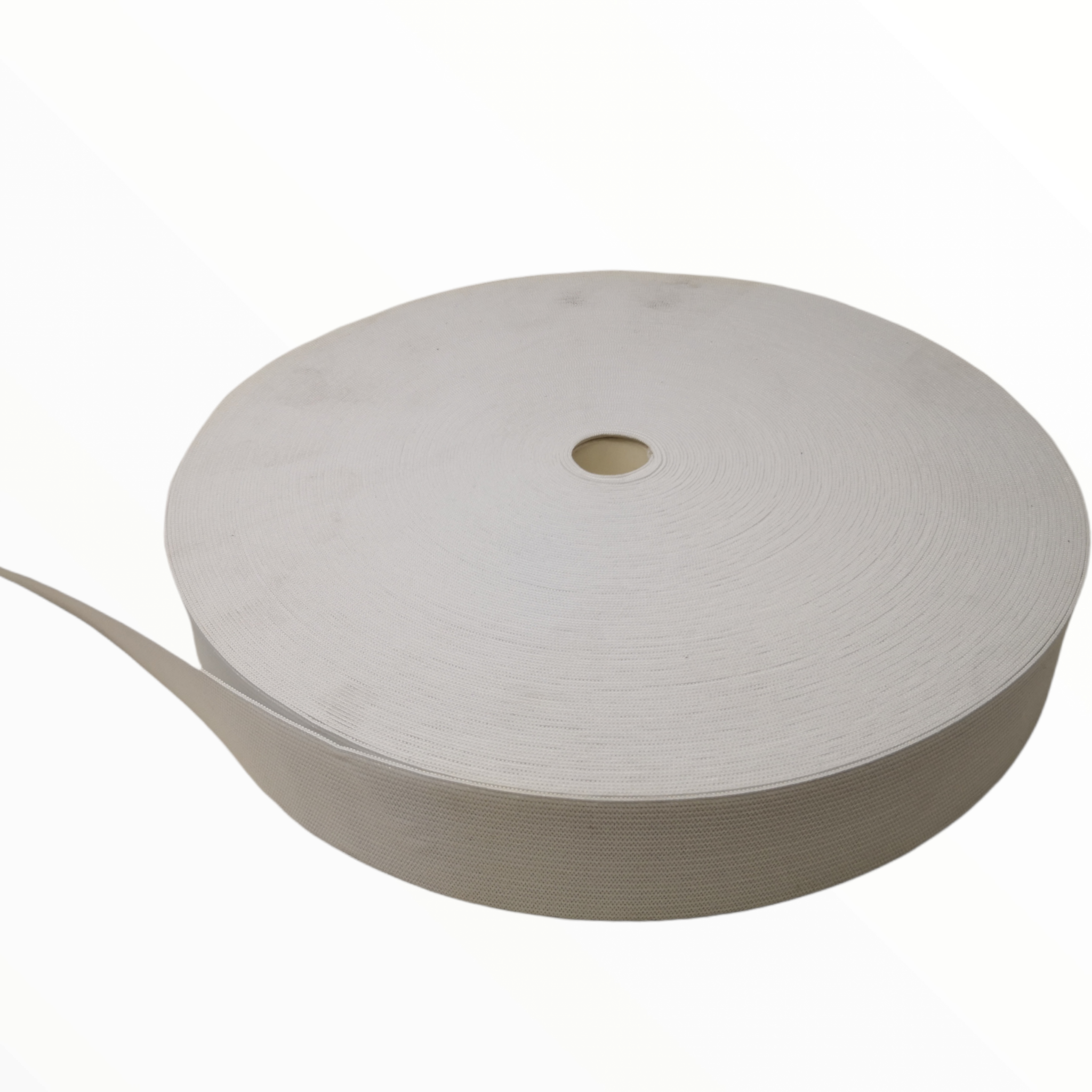Rollo de resorte elástico blanco 38mm x 50m