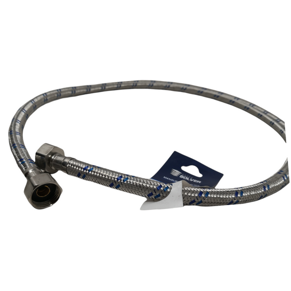 10 Manguera flexible Lavabo Fregadero 1/2x1/2x100cm solver