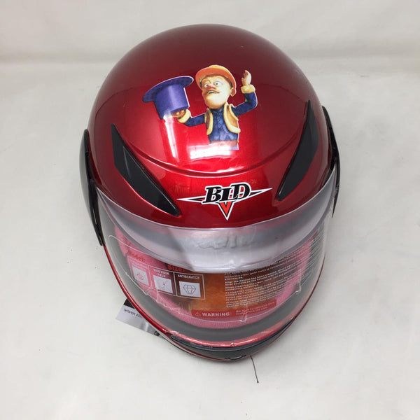 Casco De Moto Infantil Colores Visor Tapa Seguridad Niños
