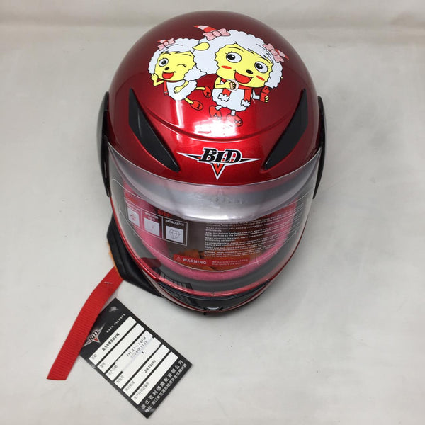 Casco De Moto Infantil Colores Visor Tapa Seguridad Niños