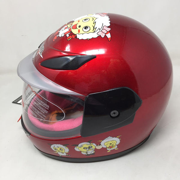 Casco De Moto Infantil Colores Visor Tapa Seguridad Niños