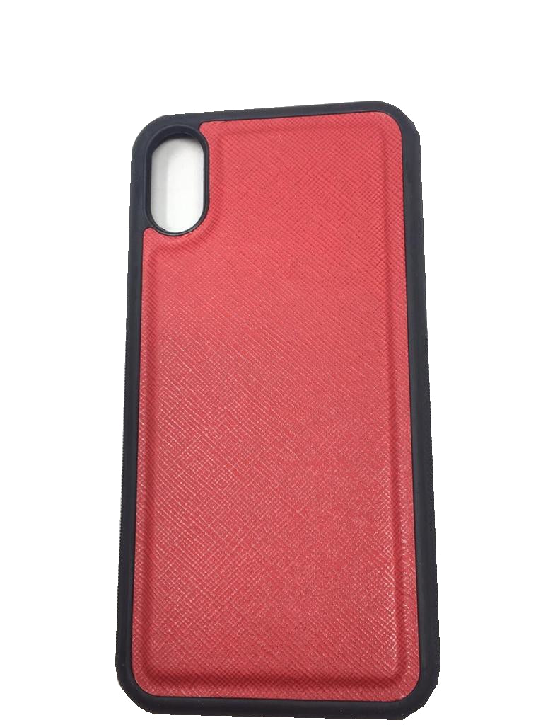 Funda Dura Generica para iPhone X Celular Piel Saffiano Colores