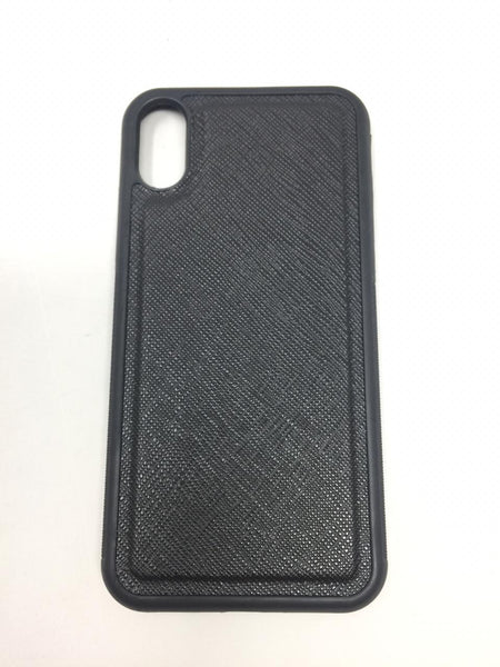 Funda Dura Generica para iPhone X Celular Piel Saffiano Colores