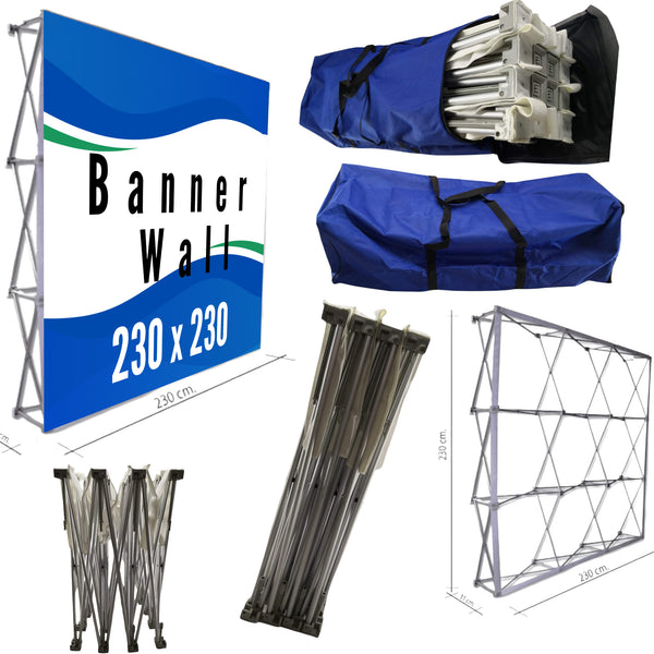1.1 Muro Publicitario Skyline Pared Grafica Reforzado Wall Banner 2.30x2.30