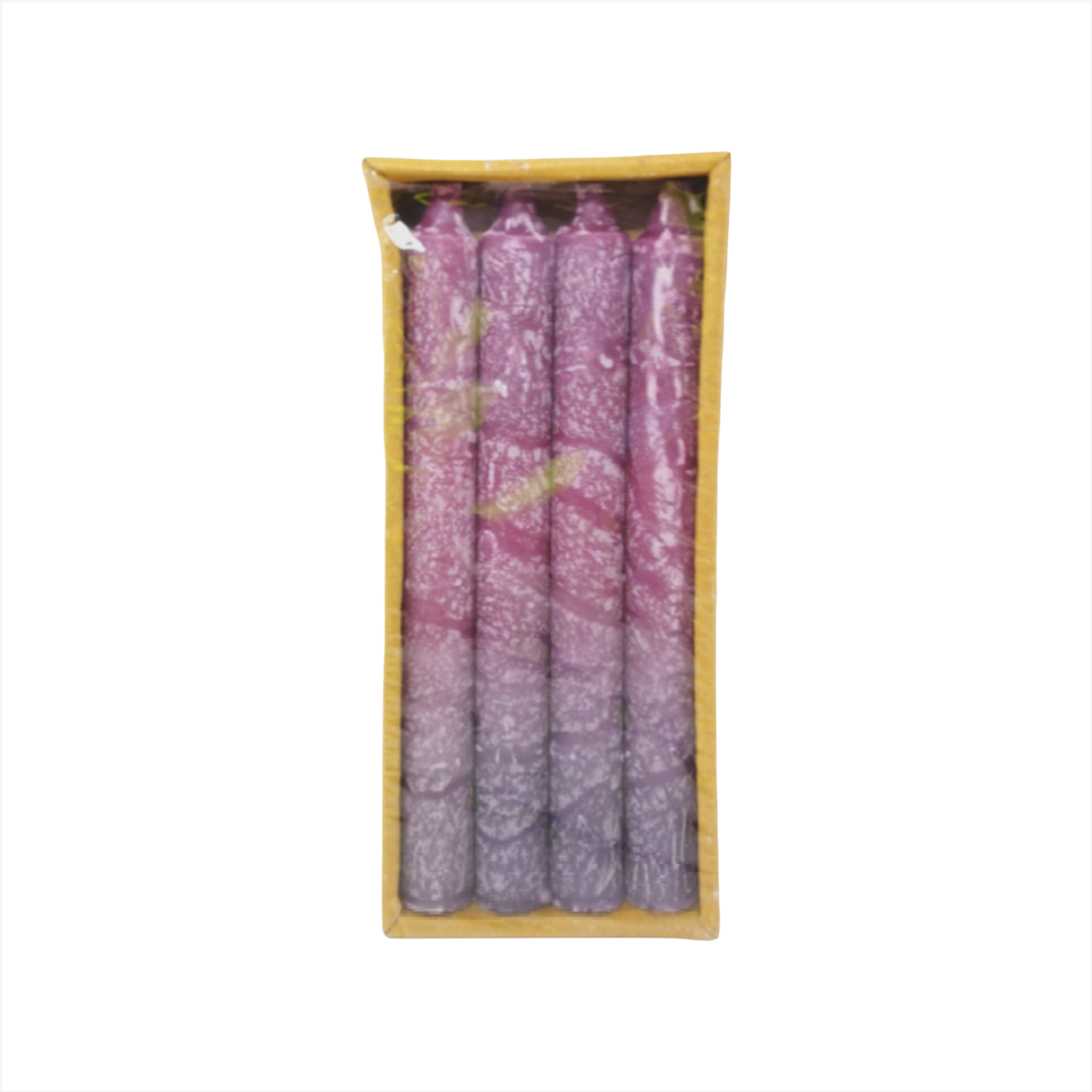 Kit 4 Velas De Cera Largas 2 Colores