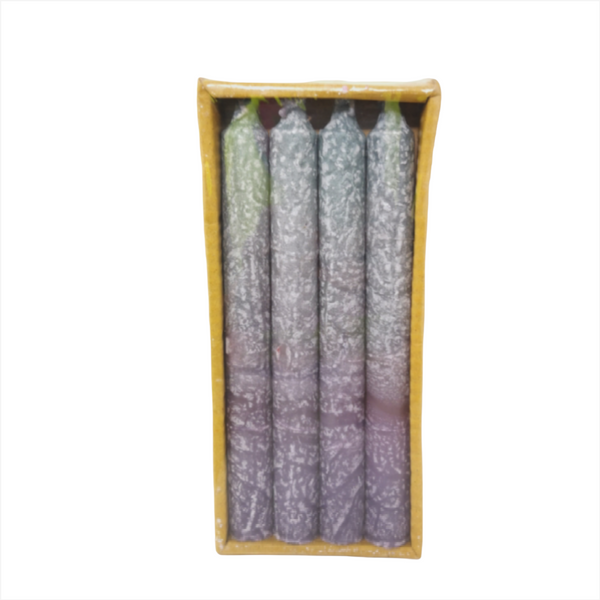 Kit 4 Velas De Cera Largas 2 Colores