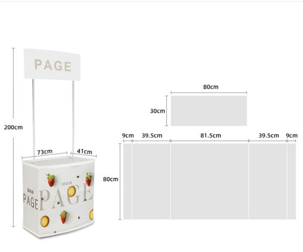 1.1 Demo stand Modulo Portatil Plastico PVC Sin Publicidad