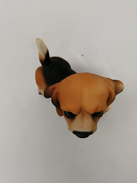 Figura Decorativa Ceramica De Cachorro Con Collar Welcome