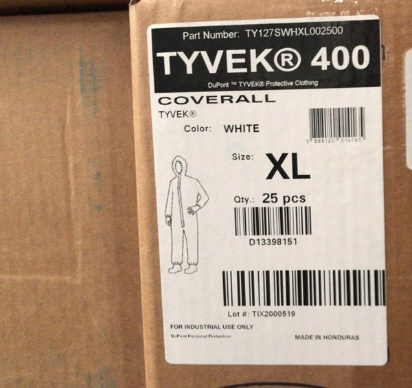 Overol Desechable Traje Dupont Tyvek 400 Original Xl Y Xxl